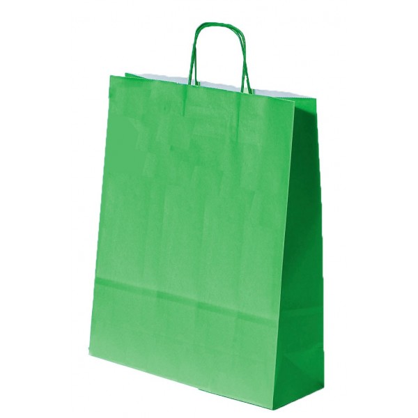 Punga hartie pentru cadou A3 Papiroti 04623, m.rasucite, 100g/m², 32x41x12cm, verde