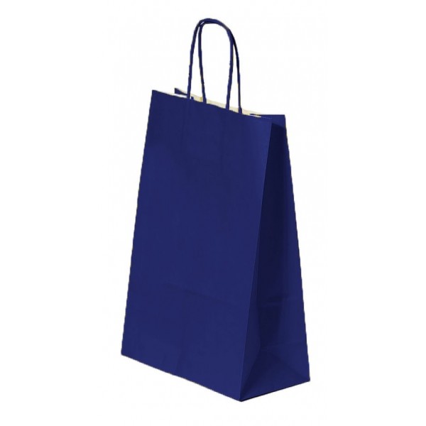Punga hartie pentru cadou A4 Papiroti 93933, m.rasucite, 90g/m², 22x31x10cm, bleumarin