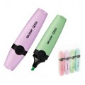 Textmarker Grand GR-225P, varf tesit, 1-4.2mm, set 4 culori pastel (roz, verde, mov, albastru)