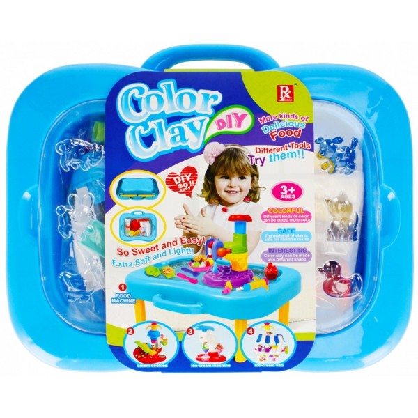 Set creatie plastilina Mega Creative Color Clay Dentis Delicious Food 459988, diverse culori, cu accesorii, +3 ani