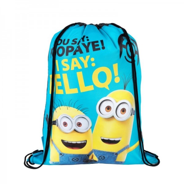 Rucsac cu snur pentru copii St.Majewski Minions 24384, bleu