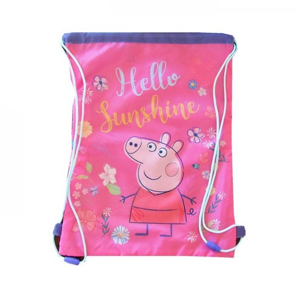 Rucsac cu snur pentru copii St.Majewski Peppa Pig 31740, roz