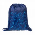 Rucsac cu snur pentru copii St.Right T-Rex 38046, bleumarin