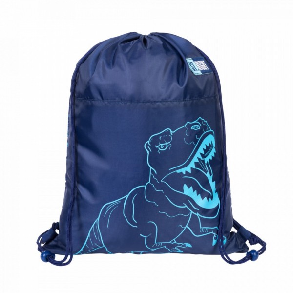 Rucsac cu snur pentru copii St.Right T-Rex 38046, bleumarin