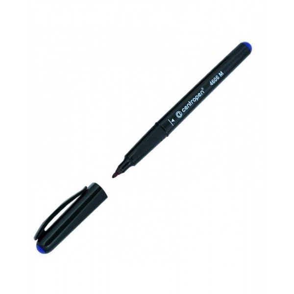 Marker permanent Centropen 4606, varf rotund, 1.0mm, pentru CD