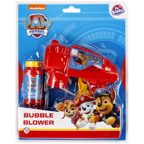 Jucarie pistol cu baloane din sapun + solutie Paw Patrol, plastic, 509221, 60ml