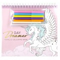 Set creativ - Carte cu activitati, Day Dreamer, cu 5 carioci, 1 liner, Starpak, 497701