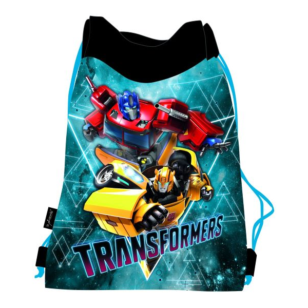 Rucsac cu snur pentru copii St.Majewski Transformers 624292, albastru, 33x44cm