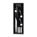 Stilou Herlitz My Pen 50040377, alimentare rezerve, corp plastic negru, pentru caligrafie cu 3 penite (0.9/1.4/1.9) + 3 rezerve