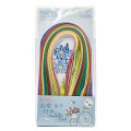 Hartie quilling, 1x50cm, diverse culori, set 250 buc + ac quilling, CNX, JM-3212