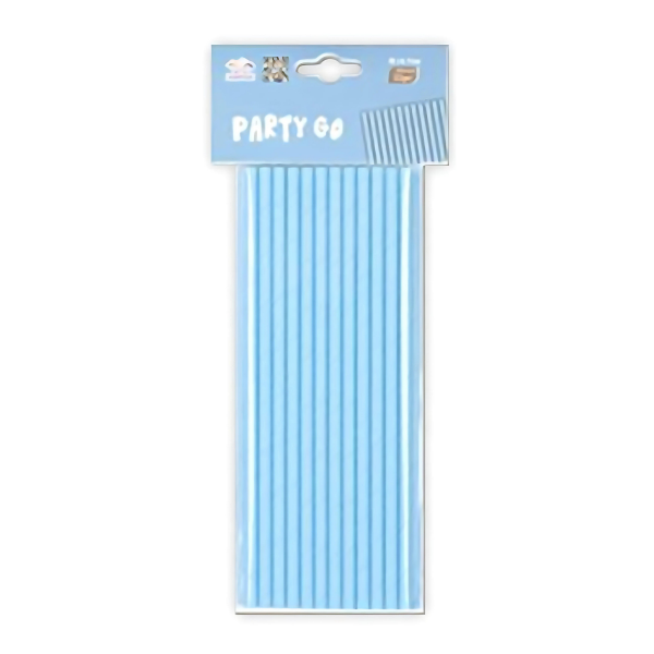 Paie albastre 20cm, PartyGo, DE0084, set 25 buc