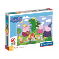 Puzzle carton 60 piese Clementoni Peppa Pig, 26204, +4 ani