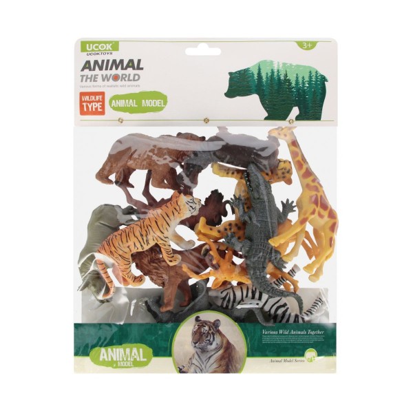 Set x12buc figurine - animale salbatice MegaCreative, 545737, 34x37x8cm