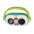 Primul meu radio cu activitati, BamBam, 515076, 2 baterii AA incluse, 18x13x5cm, PVC, +12 luni