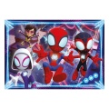 Puzzle carton 24 piese Clementoni Maxi Supercolor - Spidey - Spidey si prietenii lui extraordinari, 28527, 3+ ani