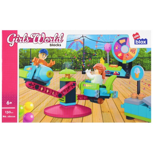 Set de constructie Alleblox Girls World - in parc - AB6026 / 547906, 130 piese, 6+