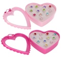 Accesorii creatie - inele - diamant, cutie inima, 13 cm, set 12 buc, MegaCreative 543826