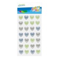 Accesorii creatie - stickere autoadezive - inimi culori reci, set 28 buc, Craft with Fun 531839