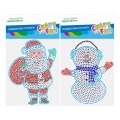 Accesorii creatie - stickere autoadezive - Mos Craciun din paiete, blister, Craft with Fun 545782