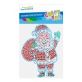 Accesorii creatie - stickere autoadezive - Mos Craciun din paiete, blister, Craft with Fun 545782