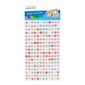 Accesorii creatie - stickere autoadezive - perle diverse culori, 6mm, set 216 buc, Craft with Fun 545876