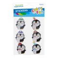 Accesorii creatie - stickere autoadezive - pinguini 3D, set 6 buc, Craft with Fun 545832