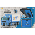 Jucarie set camion marfa + accesorii, 45x28x10cm, asamblare, 104 piese, MegaCreative, 543859