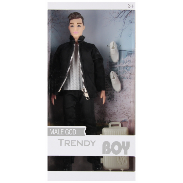 Jucarie papusa Trendy Boy 29cm cu bluza, diverse modele, +3 ani, MegaCreative, 545631