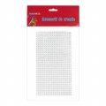Accesorii creatie - diamante plastic argintii, 2mm, autoadezive, blister 704 buc, Colorarte, MY36