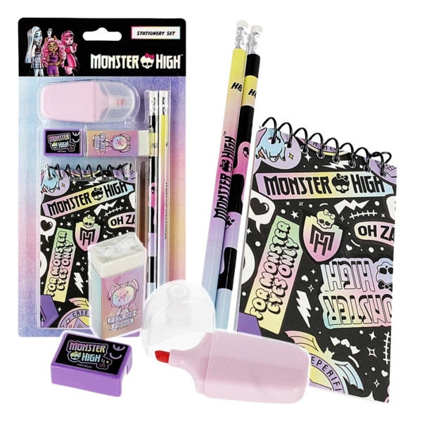 Set creativ - Starpak Monster High, Notebook cu spirala + accesorii