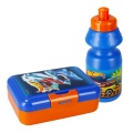 Set recipient scolar + cutie alimente Starpak Hot Wheels, 350ml, 16x12cm