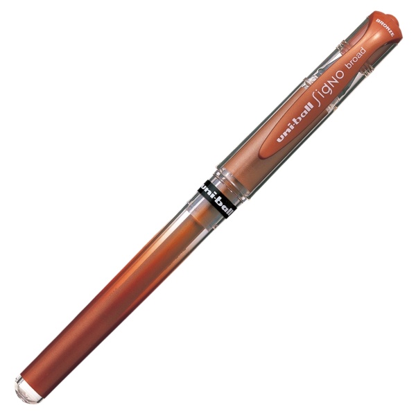 Pix cu gel Uni-ball Signo Broad UM-153, 1.0mm, cu capac, culori metalizate
