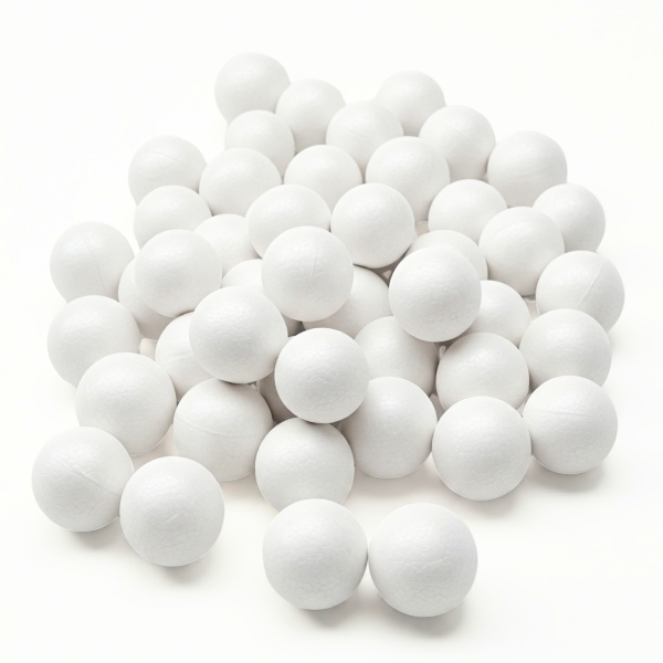 Accesorii creatie - polistiren - sfera mica, alb, 1cm, set 45-55 buc, Colorarte
