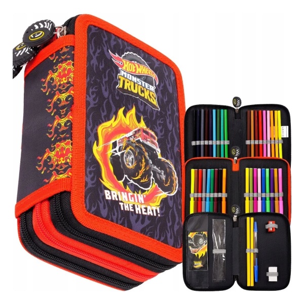 Penar echipat St.Majewski St.Right Hot Wheels, 3 fermoare, 45 de piese