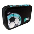 Penar echipat St.Majewski St.Right Neon Football, 2 fermoare, negru cu bleu, 27 piese