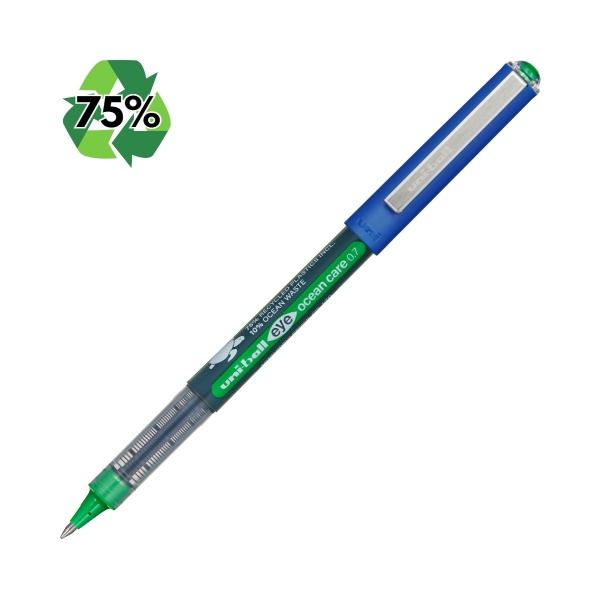 Roller Uni-ball Eye Ocean Care UB-157, 0.7mm, cu capac, 75% din materiale reciclate din care 10% deseuri din oceane