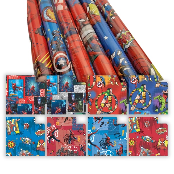 Hartie ambalat cadou Sadoch, rola 70x200cm, diverse modele Marvel