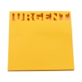 Notes adeziv stantat Office Cover H1-URGENT, 50 coli, 75x75mm, portocaliu neon, blister
