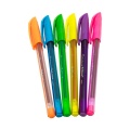 Set 6x Pix cu gel Radius Tri Line+, 0.7mm, cu capac, blister cu 6 culori fluorescente