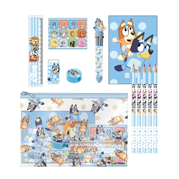 Set scolar Cerda Bluey, 22x14x0.5cm, 513233