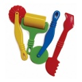 Accesorii creatie - unelte plastic modelaj Colorarte CS6310, didactic, rotativ, set 4 buc