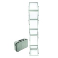 Stand zig zag Deflecto 36100, A4, portret, pliabil, 6 rafturi, fata/verso, pentru brosuri