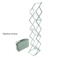 Stand zig zag Deflecto 36100, A4, portret, pliabil, 6 rafturi, fata/verso, pentru brosuri