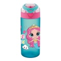 Recipient scolar Noki T-0108, 500ml, pentru lichide, diverse culori, push si capac protectie